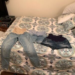 Lot of 3 maternity shorts and pants